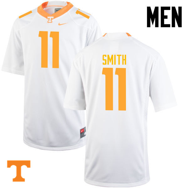 Men #11 Austin Smith Tennessee Volunteers College Football Jerseys-White - Click Image to Close